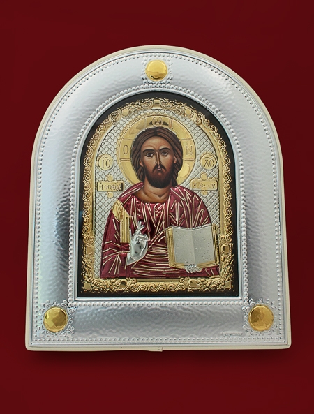Икона от сребро Исус Христос - 501078